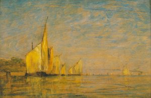 Un grupo de barcos, Venecia de William Gedney Bunce
